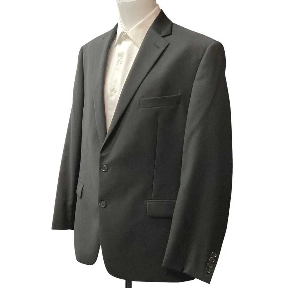 Lauren Ralph Lauren Men's Wool Blend Sport Coat Blazer Black Size 44R Business‎